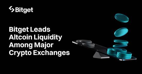 CoinGecko 报告显示，Bitget 流动性领跑主要货币交易所